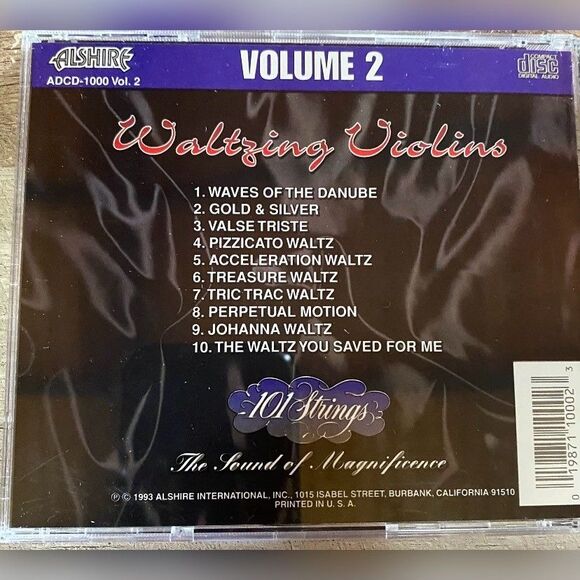 Vintage CD 101 Strings Waltzing Violins Vol 2 Classical Instrumental 1993 Alshir - Picture 2 of 3
